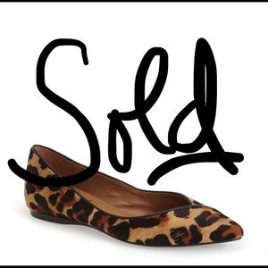 🚫SOLD! FS/NY “Peppy” Leopard Calf Hair Flats